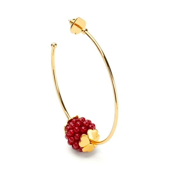 Kate Spade BNWT very berry hoops - Picture 2 of 5